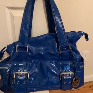 Blue Patent Leather Michael Kors bag